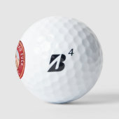 Bester GrandDad je Foto Personalisierter Name Golfball (Logo)