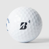 Bester Granddad-Monogramm-Name Golfball (Logo)