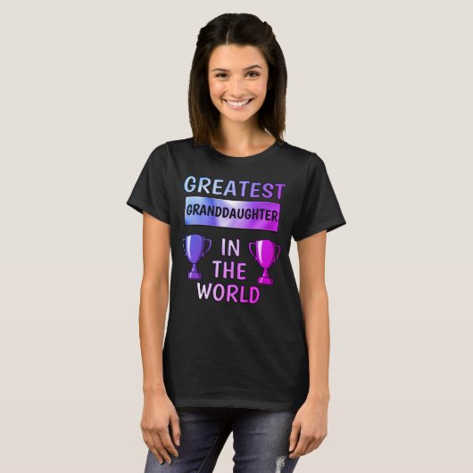 Bester GrandDaughter-Personalisierter T - Shirt (Vorne ganz)