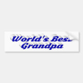 Bester grandpa-blauer Text Autoaufkleber (Vorne)