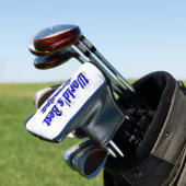 Bester grandpa-blauer Text Golf Headcover (In Situ)