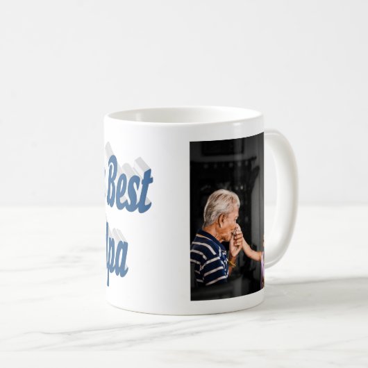 Bester Grandpa-Foto Kaffeetasse (VorderseiteRechts)