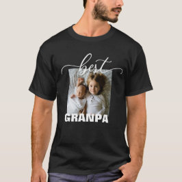 Bester GRANDPA Foto Vatertag T - Shirt