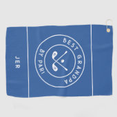 Bester Granpa nach Par | Funny Golfer Spaß Golf Golfhandtuch (Horizontal)