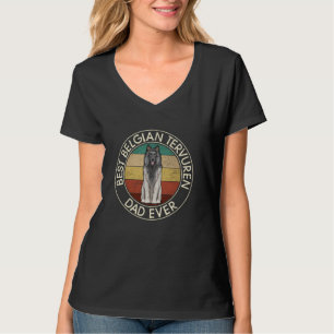 Bester grauer belgischer Tervuren Dog Vater T-Shirt