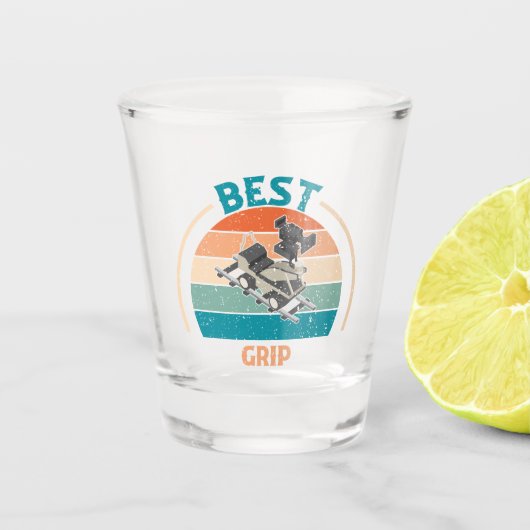 Bester Griff - Retro-Stilschuss Schnapsglas (Vorderseite)