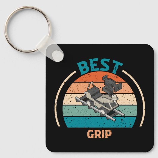 Bester Grip - Retro-Style-Schlüsselanhänger Schlüsselanhänger (Vorderseite)