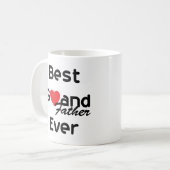 Bester großartiger Vater überhaupt Kaffeetasse (Vorderseite Links)