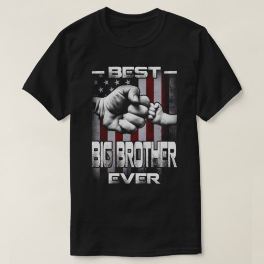 Bester GROSSBRUDER je Faustblase in der US-Flagge T-Shirt (Design vorne)