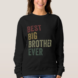 Bester großer Bruder aller Zeiten Lustig Retro ält Sweatshirt