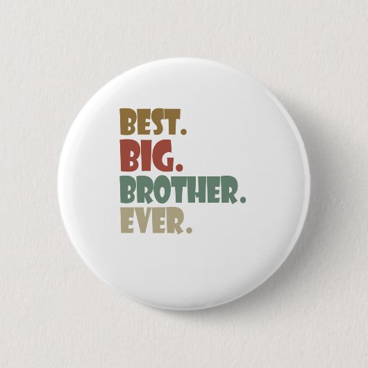 Bester großer Bruder je älter werdender Teenager-G Button (Vorderseite)