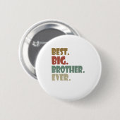 Bester großer Bruder je älter werdender Teenager-G Button (Vorne & Hinten)