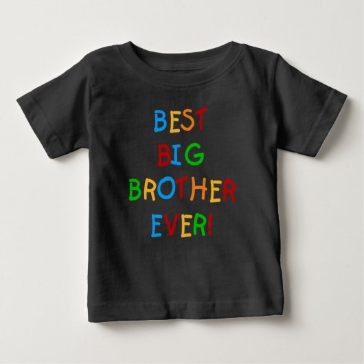Bester großer Bruder je Baby T-shirt (Vorderseite)