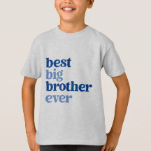 Bester großer Bruder je grau mit Blue Text Boys