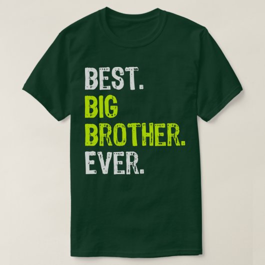 Bester großer Bruder je Teenager Ältere Geschwiste T-Shirt (Design vorne)
