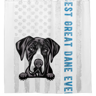 Bester Großer Dane je amerikanischer Flag Funke Do Duschvorhang