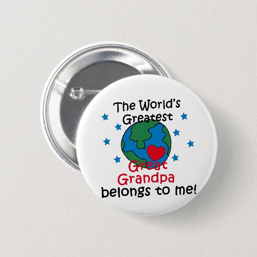 Bester großer Großvater gehört mir Button (Vorne & Hinten)