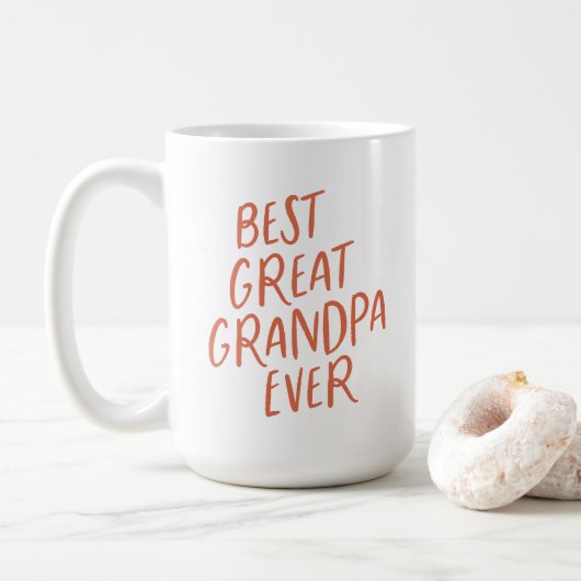 Bester Großer Großvater je Roter Typ Kaffeetasse (Mit Donut)