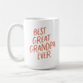 Bester Großer Großvater je Roter Typ Kaffeetasse (Links)