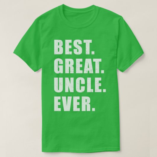 Bester großer Onkel je T-Shirt (Design vorne)