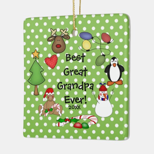 Bester Großer Opa Ever Weihnachtsschmuck (Links)