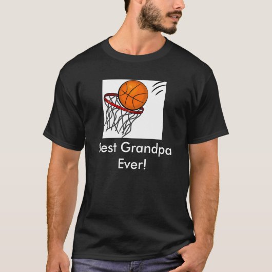 Bester Großvater-Basketball T-Shirt (Vorderseite)