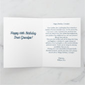 Bester Großvater, der jemals niedlichen Fischteedd Karte (Innenseite)