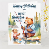 Bester Großvater, der jemals niedlichen Fischteedd Karte (Gelbe Blume)