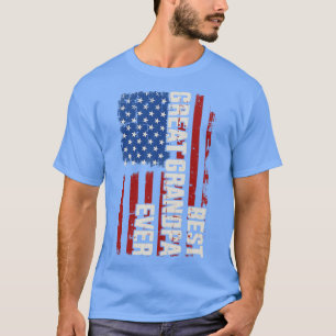 Bester Großvater je Amerikaner für Väter d T-Shirt