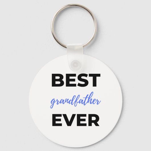 Bester Großvater je bl Schlüsselanhänger (Vorderseite)