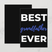 Bester Großvater je Dankeskarte (Vorne/Hinten)