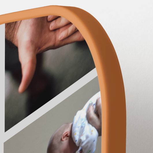 Bester Großvater je Foto-Collage-Text als Pickleball Schläger (Linke Seite)