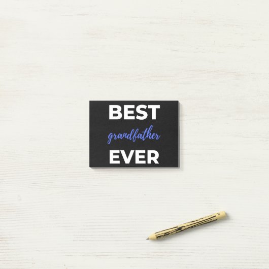 Bester Großvater je Post-it Klebezettel (Auf Schreibtisch)