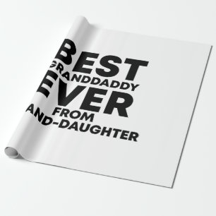Bester Großvater je von Enkelin Geschenkpapier