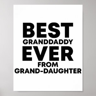 Bester Großvater je von Enkelin Poster