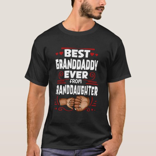 Bester Großvater je von Großtochter T-Shirt (Vorderseite)