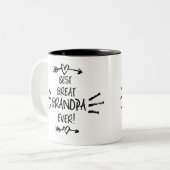 Bester Großvater je Zweifarbige Tasse (Vorderseite Links)