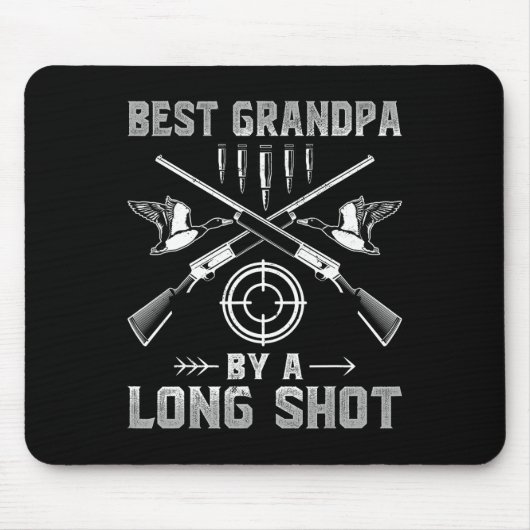 Bester Großvater nach langem Schuss - Männchen Hir Mousepad (Vorne)