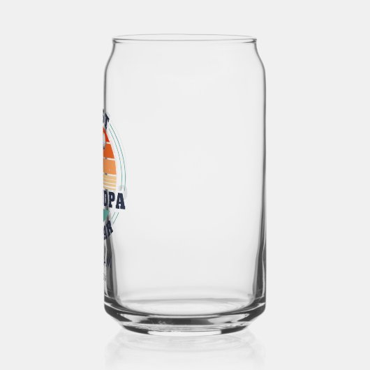 Bester Großvater Ruhender Golfplatz Vater Retro Cu Dosenglas (Links)