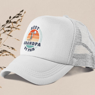 Bester Großvater Ruhender Golfplatz Vater Retro Cu Truckerkappe