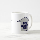 BESTER GROSSVATER ÜBERHAUPT! Kaffee-Tasse Kaffeetasse (VorderseiteRechts)