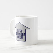 BESTER GROSSVATER ÜBERHAUPT! Kaffee-Tasse Kaffeetasse (Vorderseite Links)
