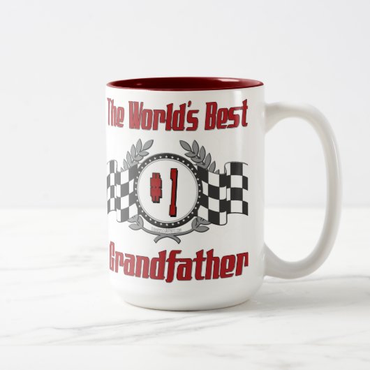 Bester Großvater überhaupt Zweifarbige Tasse (Rechts)