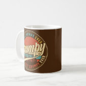 Bester Grumpy Papa Ever Vintage Retro Dad Kaffeetasse (Vorderseite Links)