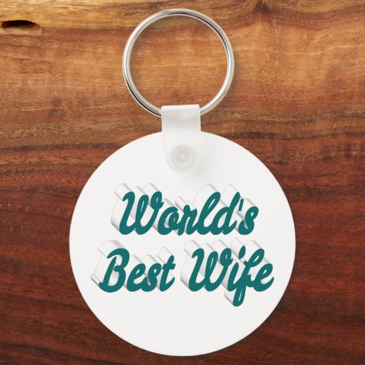 Bester grüner Text der Ehefrau Schlüsselanhänger (Rückseite)