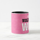 Bester Grunge V29 die EHEFRAU der Welt Rosa Tasse (Zentrum)