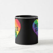 Bester Guncle je LGBTQ-Flag mit Regenbogenfarben Tasse (Zentrum)