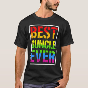 Bester Guncle je stolz Onkel Lgbt Pride Regenbogen T-Shirt