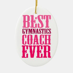 Bester Gymnastik-Trainer überhaupt Keramikornament