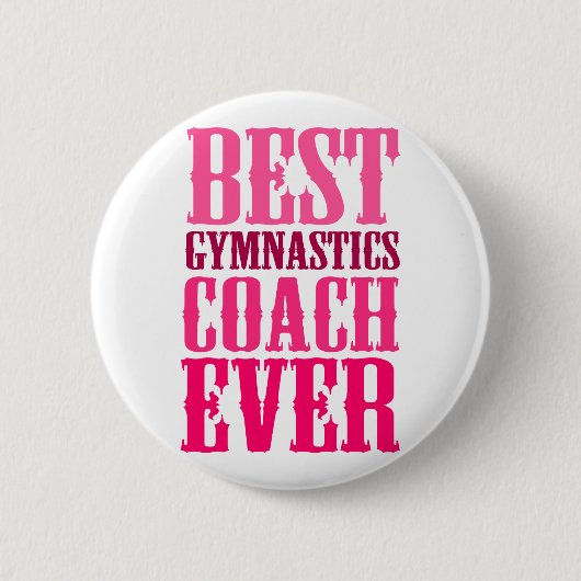 Bester Gymnastiktrainer je Button (Vorderseite)